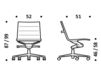 Схема Кресло ICF Office 2015 1943073 30L Современный / Скандинавский / Модерн