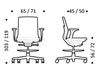 Схема Кресло ICF Office 2015 25936499 906 Современный / Скандинавский / Модерн