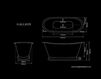 Схема Ванна Galleon Hurlingham Bath Company  2015 Galleon Conway Leather Plinth Лофт / Фьюжн / Винтаж / Ретро
