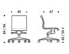 Схема Кресло ICF Office 2015 3683229 98A Современный / Скандинавский / Модерн