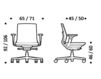 Схема Кресло ICF Office 2015 25966233 30G Современный / Скандинавский / Модерн