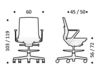 Схема Кресло ICF Office 2015 25963433 30G Современный / Скандинавский / Модерн
