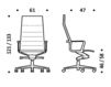Схема Кресло ICF Office 2015 1963273 30A Современный / Скандинавский / Модерн