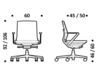 Схема Кресло ICF Office 2015 25903299 Современный / Скандинавский / Модерн