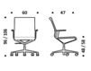 Схема Кресло ICF Office 2015 3693269 972 Современный / Скандинавский / Модерн