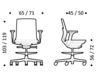 Схема Кресло ICF Office 2015 25966466 746 Современный / Скандинавский / Модерн