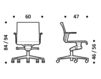 Схема Кресло ICF Office 2015 3693273 362 Современный / Скандинавский / Модерн