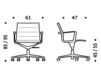 Схема Кресло ICF Office 2015 1963099 906 Современный / Скандинавский / Модерн