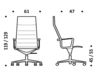 Схема Кресло ICF Office 2015 1960269 98D Современный / Скандинавский / Модерн