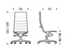 Схема Кресло ICF Office 2015 1940249 910 Современный / Скандинавский / Модерн