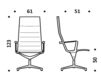 Схема Кресло ICF Office 2015 1943253 F29 Современный / Скандинавский / Модерн