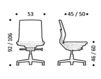 Схема Кресло ICF Office 2015 25960333 F28 Современный / Скандинавский / Модерн