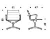 Схема Кресло ICF Office 2015 1963083 509 Современный / Скандинавский / Модерн