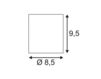 Схема Светильник-спот Triledo Square SLV Elektronik  Big White 2015 113946 Современный / Скандинавский / Модерн
