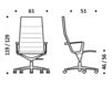 Схема Кресло ICF Office 2015 1943269 910 Современный / Скандинавский / Модерн