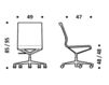 Схема Кресло ICF Office 2015 3683213 30L Современный / Скандинавский / Модерн