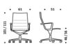 Схема Кресло ICF Office 2015 1943163 30A Современный / Скандинавский / Модерн