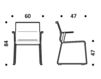 Схема Стул с подлокотниками ICF Office 2015 3691503 30С Современный / Скандинавский / Модерн
