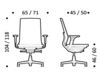 Схема Кресло ICF Office 2015 26036399 913 Современный / Скандинавский / Модерн