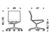 Схема Кресло ICF Office 2015 3683203 F54 Современный / Скандинавский / Модерн