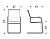 Схема Стул с подлокотниками ICF Office 2015 3687117 03N Современный / Скандинавский / Модерн
