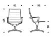 Схема Кресло ICF Office 2015 1943153 30B Современный / Скандинавский / Модерн
