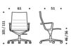 Схема Кресло ICF Office 2015 1943169 913 Современный / Скандинавский / Модерн
