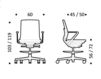 Схема Кресло ICF Office 2015 25933499 98A Современный / Скандинавский / Модерн