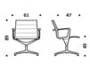 Схема Кресло ICF Office 2015 1963082 434 Современный / Скандинавский / Модерн