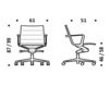 Схема Кресло ICF Office 2015 1943103 357 Современный / Скандинавский / Модерн