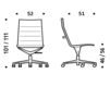Схема Кресло ICF Office 2015 1943193 357 Современный / Скандинавский / Модерн