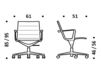 Схема Кресло ICF Office 2015 1943109 906 Современный / Скандинавский / Модерн