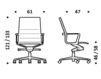 Схема Кресло ICF Office 2015 1963179 910 Современный / Скандинавский / Модерн