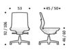 Схема Кресло ICF Office 2015 25930333 30B Современный / Скандинавский / Модерн