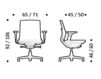 Схема Кресло ICF Office 2015 25936399 915 Современный / Скандинавский / Модерн