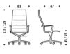 Схема Кресло ICF Office 2015 1960266 711 Современный / Скандинавский / Модерн