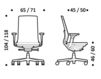Схема Кресло ICF Office 2015 26036233 510 Современный / Скандинавский / Модерн