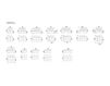 Схема Диван CASTELL 09 Neue Wiener Werkstaette Sofas and chairs 2015 SH3 + AEN3T L/R + H12 + H6 Современный / Скандинавский / Модерн