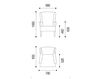 Схема Кресло MIRABELLE Neue Wiener Werkstaette Sofas and chairs 2015 HL 70 FBZ 2 Современный / Скандинавский / Модерн