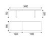 Схема Стол обеденный VALENTIN Neue Wiener Werkstaette DINING TABLES VETA 188/ 120 Современный / Скандинавский / Модерн