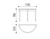 Схема Консоль AMADÉ Neue Wiener Werkstaette COUCH-, & SIDE TABLES MKH 5 Современный / Скандинавский / Модерн