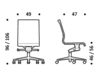 Схема Кресло ICF Office 2015 3683233 362 Современный / Скандинавский / Модерн