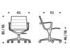 Схема Кресло ICF Office 2015 1943099 913 Современный / Скандинавский / Модерн