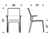 Схема Стул с подлокотниками ICF Office 2015 3686719 917 Современный / Скандинавский / Модерн
