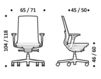 Схема Кресло ICF Office 2015 26036299 972 Современный / Скандинавский / Модерн