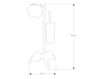 Схема Щетка для туалета WENDY CIPI’ Srl Accessori da parete CP801/W Прованс / Кантри / Средиземноморский