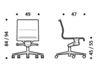 Схема Кресло ICF Office 2015 3685223 511 Современный / Скандинавский / Модерн