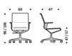 Схема Кресло ICF Office 2015 3695717 03N Современный / Скандинавский / Модерн