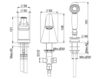 Схема Смеситель для ванны Fima - Carlo Frattini Lamp F3314CR Классический / Исторический / Английский
