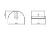 Схема Держатель для туалетной бумаги Zucchetti Kos Bellagio Accessori ZAC531 Минимализм / Хай-тек